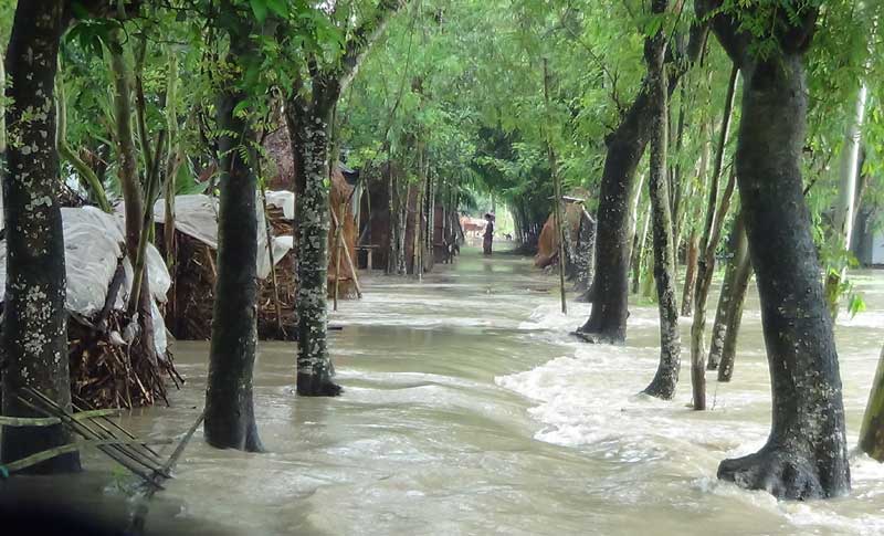 হাতীবান্ধায় তিস্তার পানি বিপৎসীমার ওপরে