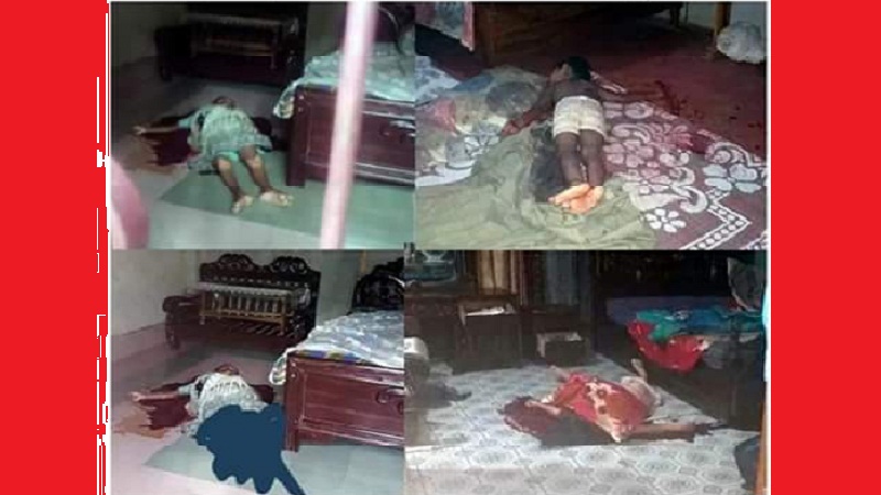 উখিয়া রত্নাপালং একই পরিবারের ৪ জনকে হত্যা করেছে দুর্বৃওরা।