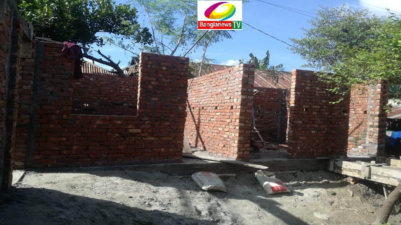 শ্রীপুরে বনের জমি দখল করে বাড়ি নির্মান।