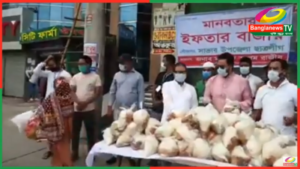 সাভার উপজেলা ছাত্রলীগের উদ্যােগে রোজা উপলক্ষে ইফতারি বিতরণ করেন,ভিডিও