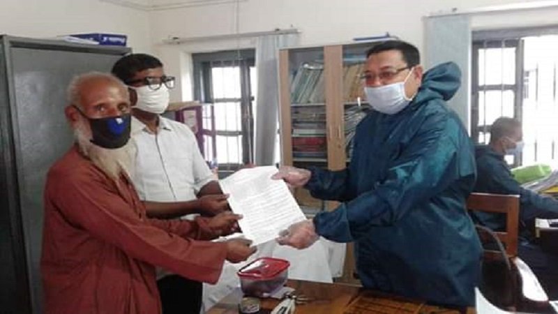 কেশবপুরে কৃষকদের আট দফা দাবিতে সম্বলিত স্মারাকলিপি প্রদান