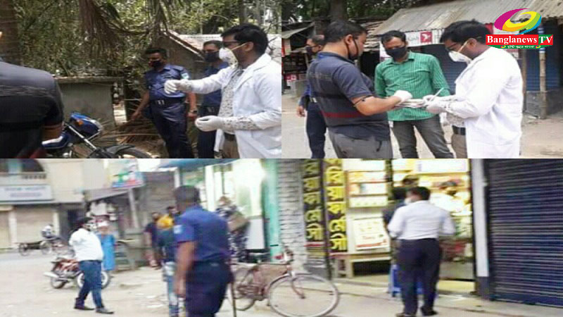 যশোরের শার্শায় সরকারি লকডাউন আদেশ অমান্য ভ্রাম্যমাণ আদালতের জরিমানা আদায় অব্যাহত