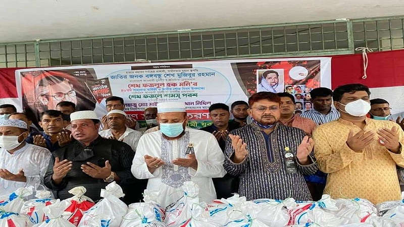 ভালুকায় ৫শ অসহায় পরিবারে যুবলীগের খাদ্যসামগ্রী বিতরণ 