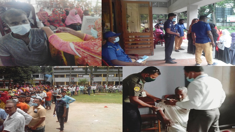 প্রধানমন্ত্রীর জন্মদিন উপলক্ষে শার্শায় দেওয়া হয়েছে কোভিড কার্যক্রমের গণটিকা