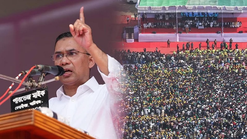 কাবার মালিক কে? সিলেটে নির্বাচনী জনসভায় তারেক রহমানের প্রশ্ন