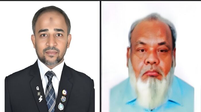 সভাপতি ফরহাদুল হাসান মোস্তফা ও সাধারণ সম্পাদক ইঞ্জিনিয়ার মো: রহমত উল্লাহর ছবি