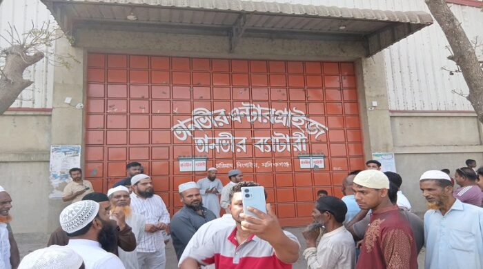 সিংগাইরে অবৈধ সিসা কারখানার বিষাক্ত ধোঁয়ায় পরিবেশ দূষণের দৃশ্য।