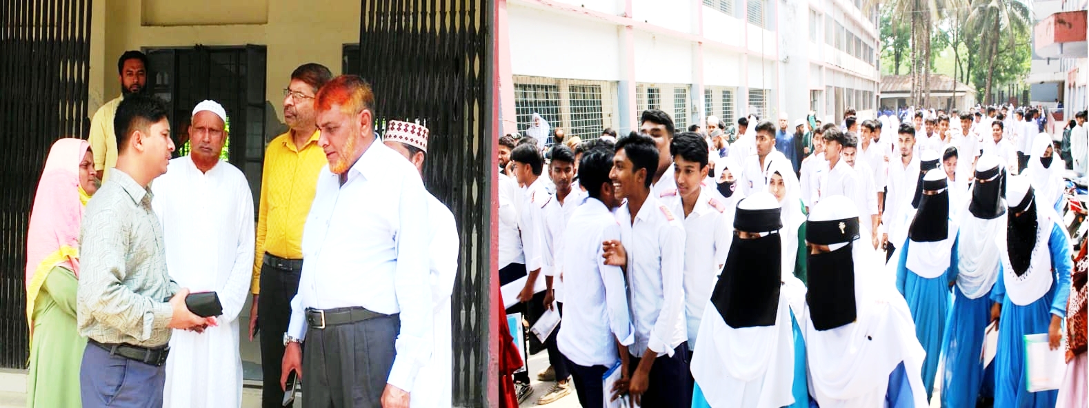 অপ্রীতিকর ঘটনা ছাড়াই হরিণাকুণ্ডুতে ১ম দিনের পরীক্ষা